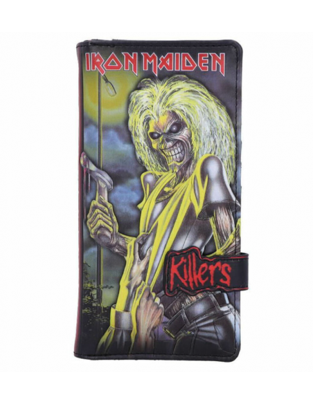 Cartera Tarjetero Iron Maiden Killers en relieve 18,5 cm