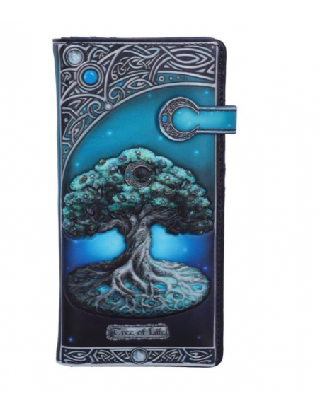 Cartera Tarjetero Tree of Life en relieve 18,5 cm