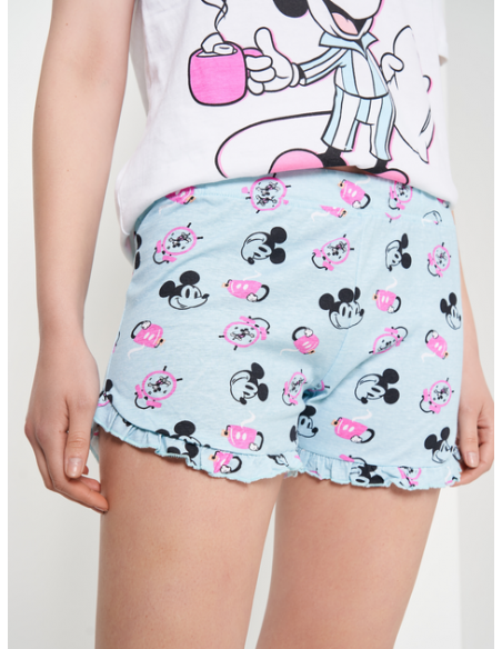 Pijama Mickey Blanco Talla S