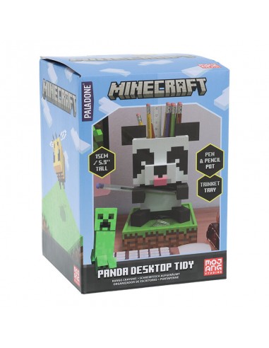 ▷ ORGANIZADOR ESCRITORIO PANDA DE MINECRAFT by Pequeños Gigantes