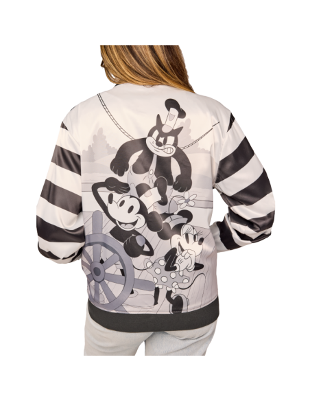 Chaqueta bomber unisex edición limitada de Steamboat Willie