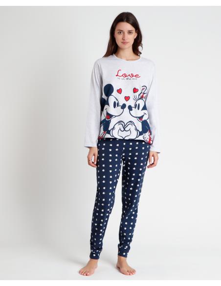 DISNEY Pijama Manga Larga Love is in the Air para Mujer