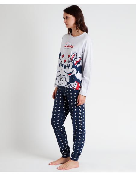 DISNEY Pijama Manga Larga Love is in the Air para Mujer