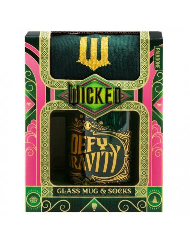 Set de Taza de cristal y Calcetines Wicked Elphaba