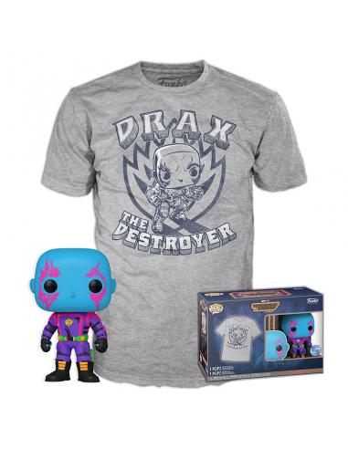 Pop! & Tee Set Drax (Black Light) XL