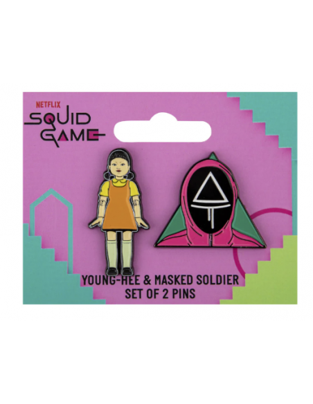 Set de 2 Pins Young-hee & Soldier El Juego del Calamar