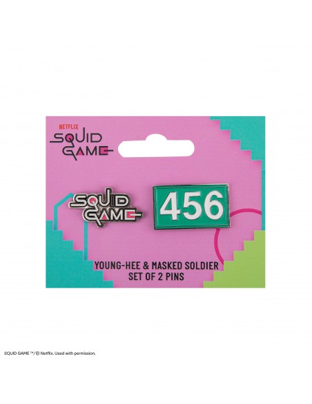 Set de 2 Pins Squid Game & Player 456 El Juego del Calamar