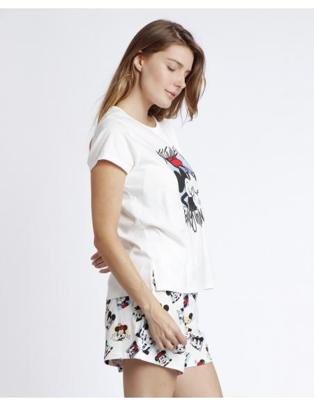 DISNEY Pijama Manga Corta Attitude is Everything para Mujer