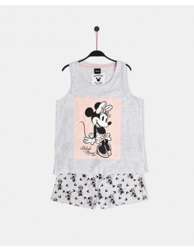 DISNEY Pijama Sin Mangas Minnie Sweet para Niña