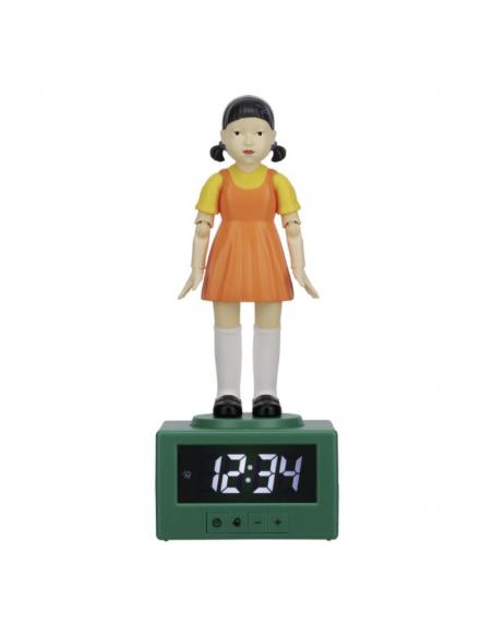 Reloj Despertador muñeca Young-hee (Juego del Calamar) 26 cm